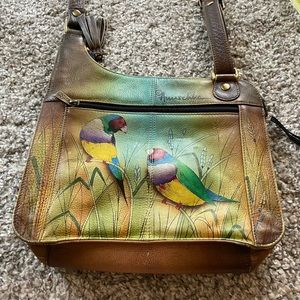 Vintage Anuschka Parrot Bag